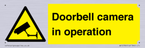 Doorbell camera in operation
